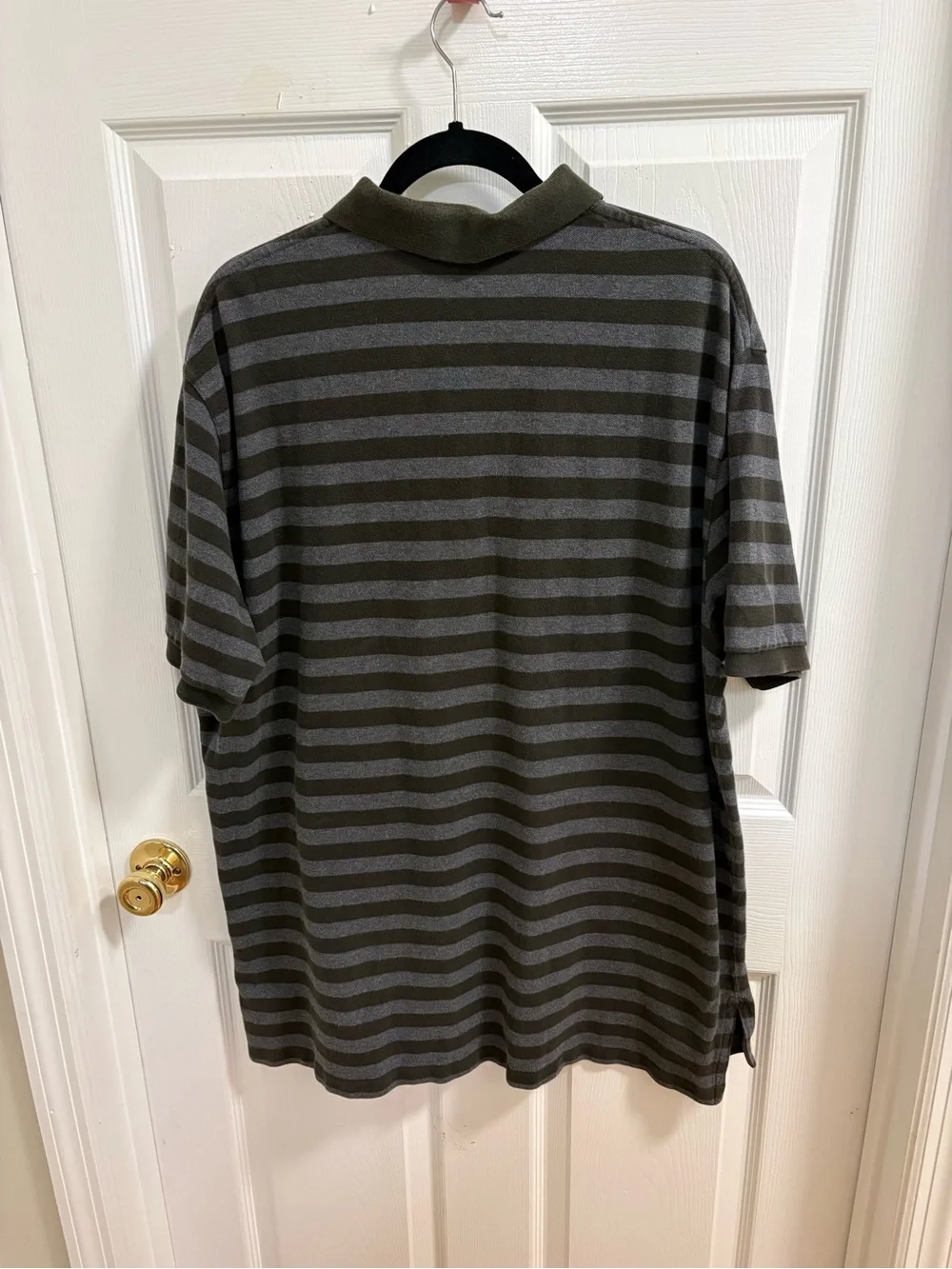 Polo Ralph Lauren gray striped polo shirt